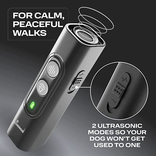 Rechargeable Ultrasonic Dog Anti Barking Stop Bark Training Device